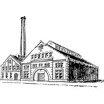 Old factory vector graphics