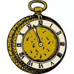 Stary ilustracji wektorowych Zegarek kieszonkowy