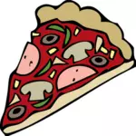 Immagine vettoriale fetta di pizza