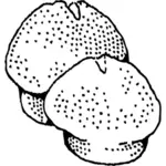 Vector illustraties van muffins
