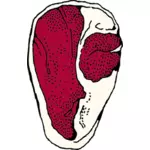 Векторная иллюстрация барбекю ребра
