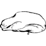 Roast goose vector image