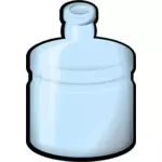האיור וקטורית בקבוק זכוכית כחולה
