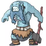 Blue scary giant