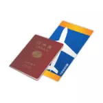 Japansk pass og billett