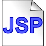 Imagem de vetor de ícone de página JSP