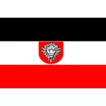ドイツの東アフリカの旗ベクトル画像