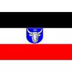 Clip-art vetor da bandeira da África do sudoeste alemã