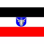 Saksan Lounais-Afrikan vektorikuvan lippu