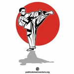 De vechter van karate