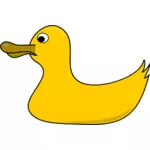 Vector clip art of rubber duck with weird nose