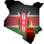 Kenya vigil vector clip art