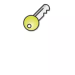 Vector illustration of a key