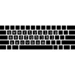 Vector illustration of a keyboard | Public domain vectors