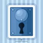 Niebieski dziurkę od klucza