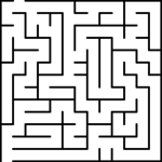 Labyrinth-Rätsel-Vektor | Public Domain Vektoren