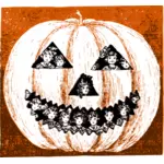 Color drawing of kids in jack o lantern