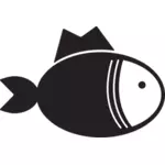 Pesce cucina icona disegno vettoriale