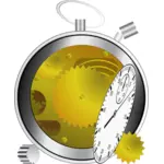 Illustration vectorielle de cassé Chronomètre manuel