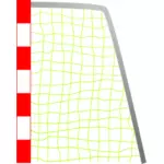 Dibujo vectorial de fútbol gol