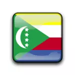 Comoros island flagga vektor