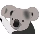 Legrační koala bear vektorový obrázek