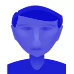 नीला पुरुष का सिर