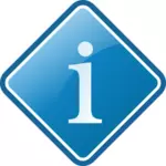 Information center sign vector image
