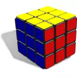 Rubiks kube nærbilde vektorgrafikk utklipp