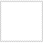 Square stamp frame vector clip art