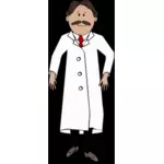 Scientist with mustache