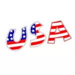 USA tanda vektor gambar