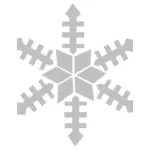 Ilustração vetorial de floco de neve