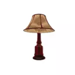 Lámpara de mesa marrón