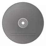 Gris CD label vector de la imagen