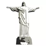 Vector illustration of Christ the Redeemer statue