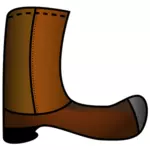 Gambar vektor boot coklat