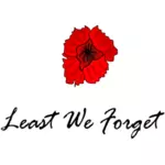 Dzień pamięci o ofiarach kwiatowy symbol