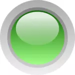 Palec wielkości zielony przycisk wektor clipart