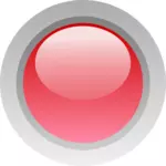指のサイズ赤いボタン ベクトル画像