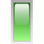 Rectangular green box vector clip art
