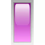 Imagen vectorial caja rectangular púrpura