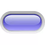 Pill shaped blue button vector image