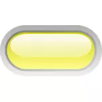 Pill shaped yellow button vector illustration