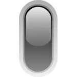Pilula în poziţie verticală în formă de negru butonul de desen vector