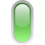 Pílula na vertical em forma de botão verde vetor clip-art