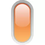 Píldora vertical en forma de ilustración vectorial botón naranja