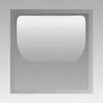 Led square grey vector graphics