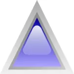 Gráficos de vetor de triângulo led azul