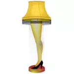 Immagine vettoriale di Lady gamba lampada